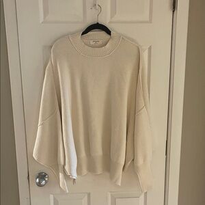 Zenana off white oversized Knit Sweater
